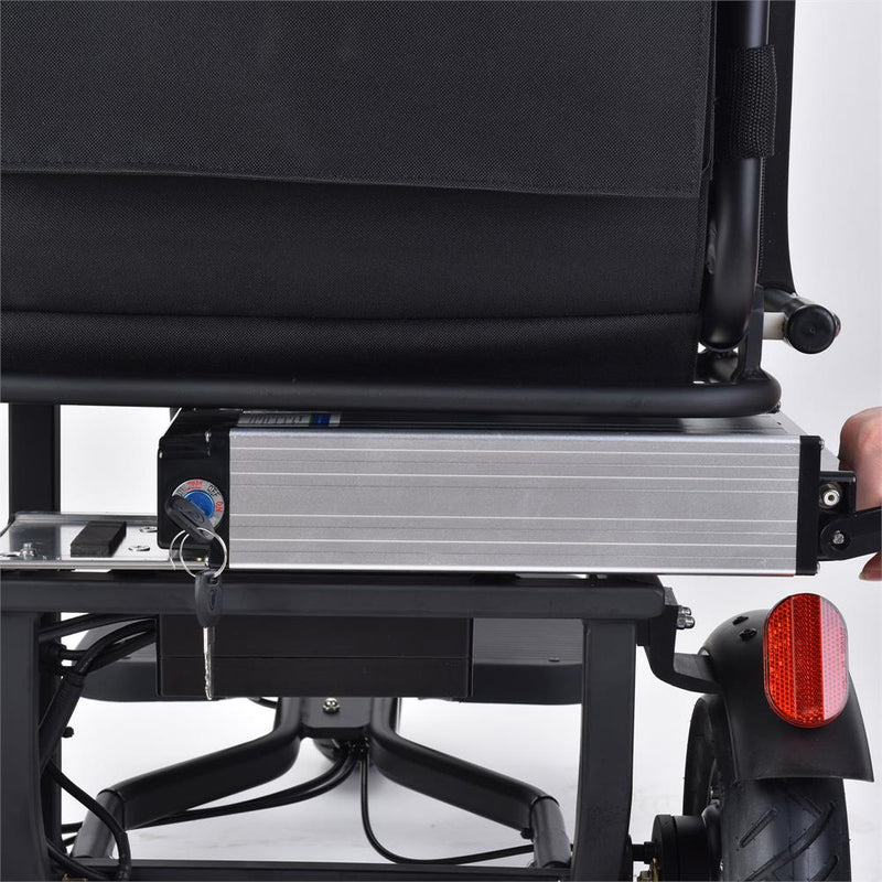 Mototec Folding Mobility Electric Trike 48v 700w Dual Motor Lithium Black