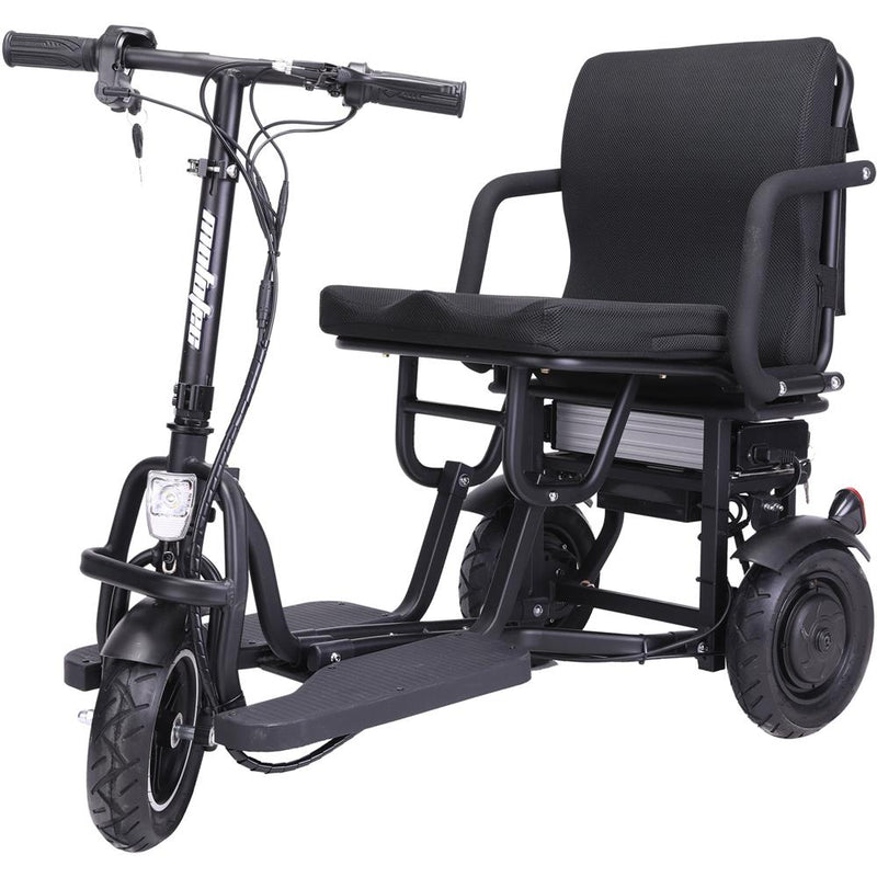 Mototec Folding Mobility Electric Trike 48v 700w Dual Motor Lithium Black