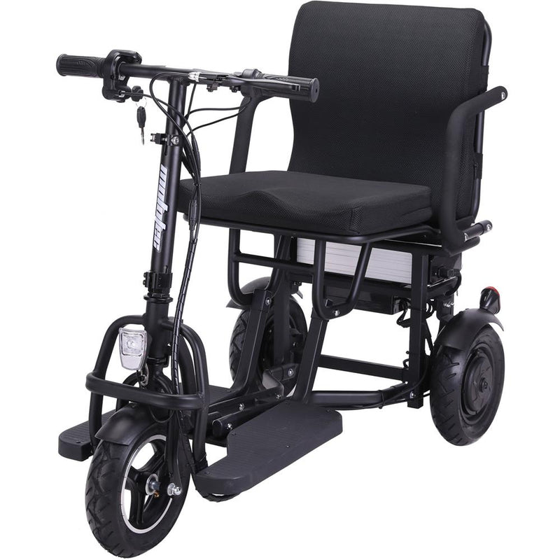Mototec Folding Mobility Electric Trike 48v 700w Dual Motor Lithium Black