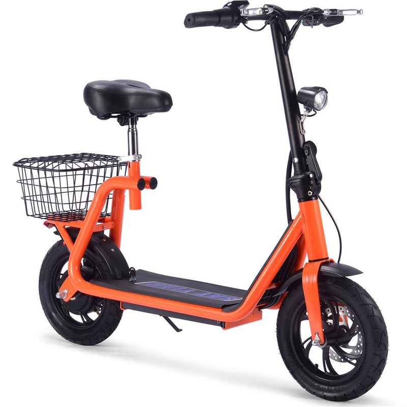 Mototec Metro 36v 500w Lithium Electric Scooter Orange