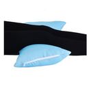 Nova Medical Butterfly Shaped Head & Neck Pillow with Light Blue Satin Cover