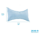Nova Medical Butterfly Shaped Head & Neck Pillow with Light Blue Satin Cover