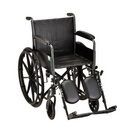 Nova Medical 5060 Steel Standard Wheelchairs - Fixed Arms & Elevating Leg Rests