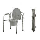 Nova Medical 3-In-1 Folding Portable Bedside Commode