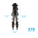 Nova Medical 379 Lightweight 18" Folding Transport Chair