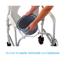 Nova Medical Deluxe Shower Commode Transport Chair