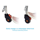 Nova Medical Padded Shower Commode Chair with Wheels