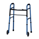Nova Medical 4080 Deluxe 2 Button Folding Walker with 5″ Wheels