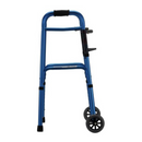 Nova Medical Deluxe 2-Button Folding Walker with 5″ Wheels