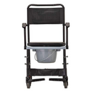 Nova Medical Drop-Arm Transport Commode Chair with Wheels