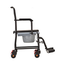 Nova Medical Drop-Arm Transport Commode Chair with Wheels