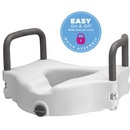 Nova Medical Elevated Raised Toilet Seat with Removable & Padded Handles