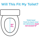 Nova Medical Elevated Raised Toilet Seat with Removable & Padded Handles