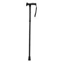 Nova Medical Folding Cane with Soft Rubber Handle - Black