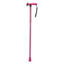 Nova Medical Folding Cane with Soft Rubber Handle - Pink