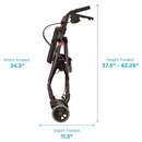 Nova Medical GetGo Classic Folding Lightweight Rollators Walker