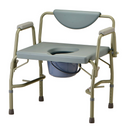 Nova Medical Heavy Duty Bariatric Commode with Drop-Arm - Grey