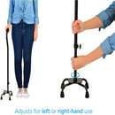 Nova Medical Heavy Duty Bariatric Quad Cane - Large Base