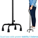 Nova Medical Heavy Duty Bariatric Quad Cane - Large Base