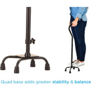 Nova Medical Adjustable Quad Canes with Soft Grip Handle - Multiple Designs