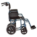 Nova Medical Lightweight Transport Chair with Large Rear Wheels