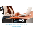 Nova Medical Lightweight Transport Chair with Large Rear Wheels