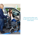 Nova Medical Lightweight Transport Chair with Large Rear Wheels
