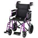 Nova Medical Lightweight Transport Chair with Large Rear Wheels