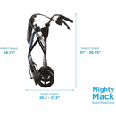 Nova Medical Mighty Mack Heavy Duty Bariatric Rollator Walker
