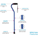 Nova Medical Offset Canes with Soft Grip
