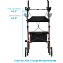 Nova Medical Phoenix Rise Upright Rolling Walker