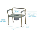 Nova Medical Heavy Duty Bariatric Commode with Extra Wide Seat