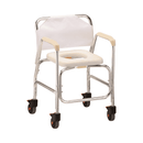 Nova Medical Padded Shower Commode Chair with Wheels