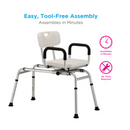 Nova Medical Shower Sliding Transfer Bench with 360° Swivel Seat