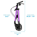 Nova Medical Star 8" Wheels & Standard Size Rollators Walker