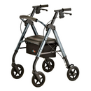 Nova Medical 4262 Star DX Rollator Walker with Wide Padded Seat & 8" Wheels