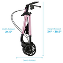 Nova Medical Star Folding Rollator Walker - Petite
