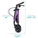 Nova Medical Star HD Bariatric Rollator Walker with Extra Wide Padded Seat