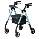 Nova Medical Star 6 Rollator Rolling Walker with Extra Wide Backrest