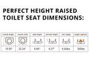 Platinum Health Group PerfectHeight™ Raised Toilet Seat with Arms