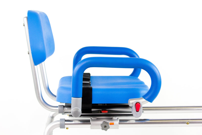 Platinum Health Group The Original Carousel Sliding Transfer Shower Bath Bench with Swivel Seat for Physically Handicapped or Disabled. ***FREE ONLINE BONUS OFFER***