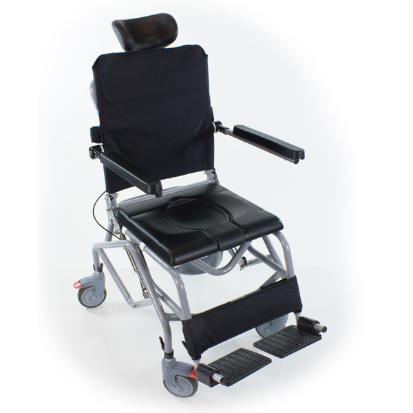 Platinum Health Group Total-Care Tilt-In-Space Reclining Shower Commode Wheelchair - Padded