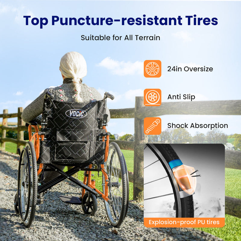 VOCIC U31 3 In 1 Lightweight Foldable Manual Wheelchair