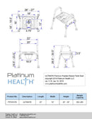 Platinum Health Group The Ultimate™ Raised Toilet Seat, Voted