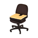 Nova Medical Gel & Memory Foam with Sheep Skin Top U-Shape Cutout Wheelchair Cushion