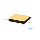 Nova Medical Gel & Memory Foam with Sheep Skin Top Wheelchair Cushion