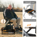 Paiseec W1 24V 400W 2-in-1 Electric Transport Wheelchair - 300lbs Capacity