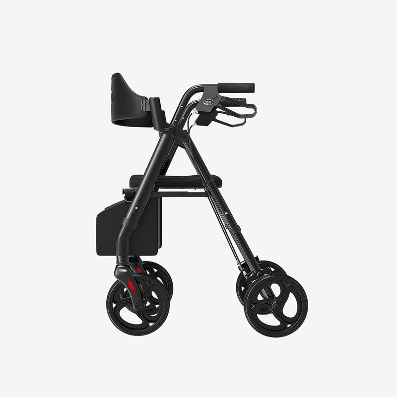 VOCIC Z21 Rollator Walker for Seniors with Seat, Folding, Adjustable Height