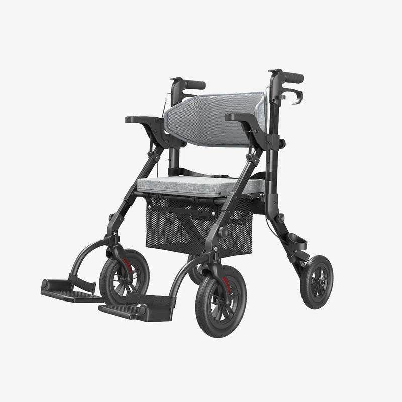 VOCIC Z21 Rollator Walker for Seniors with Seat, Folding, Adjustable Height