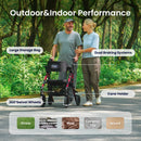 VOCIC Z21 Rollator Walker for Seniors with Seat, Folding, Adjustable Height